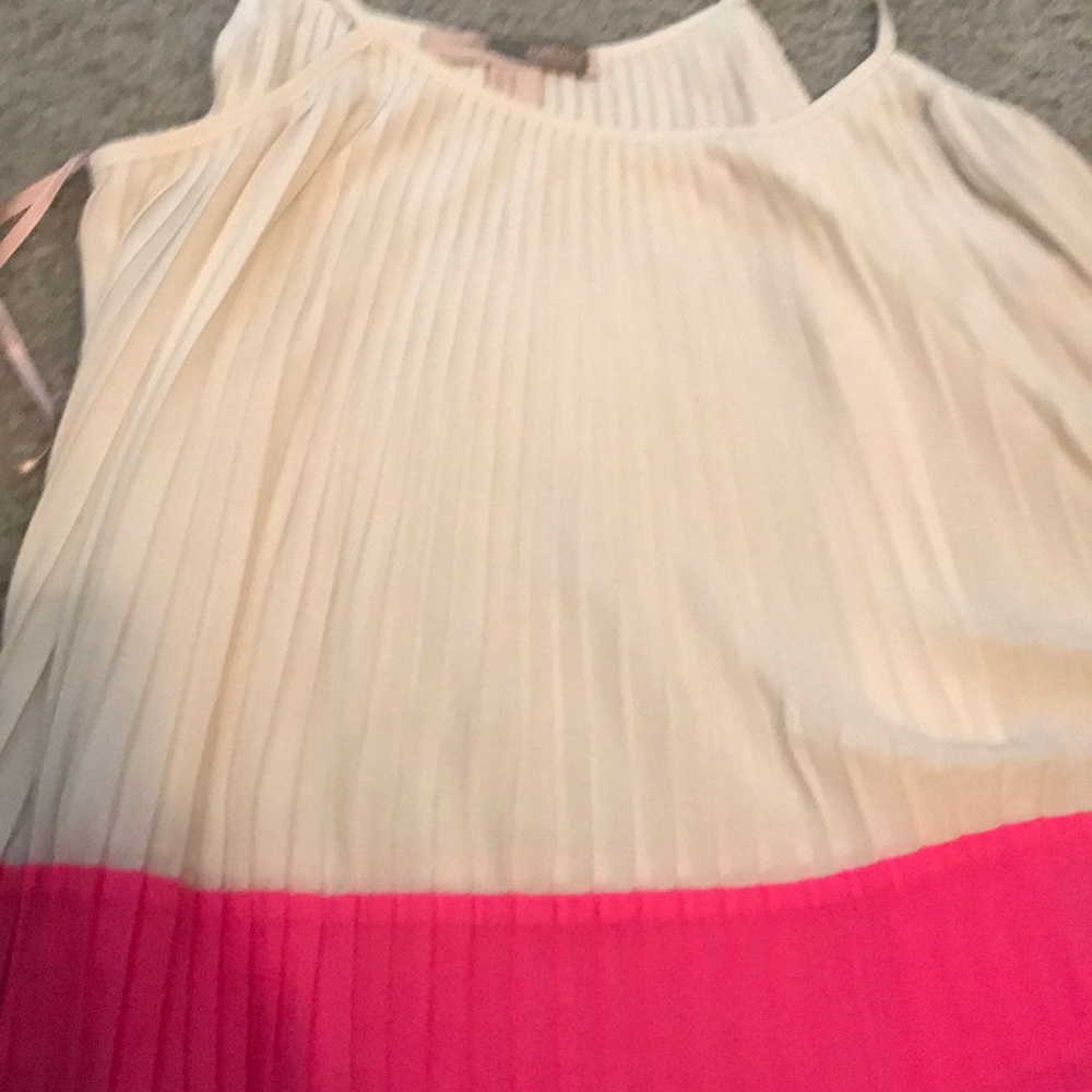 White and pink top